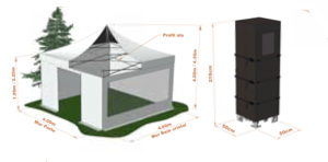 Pack entourage pour abri 4mx4m gamme pro standard